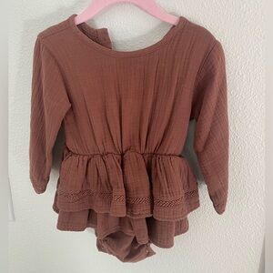 Quincy Mae baby girl romper